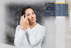 Ein Smarter Spiegel mit WiFi, Bluetooth und Smart Home Funktion.